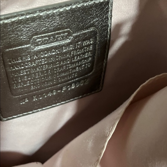 Coach Metallic Silver Shoulder Bag - Picture 2 of 9